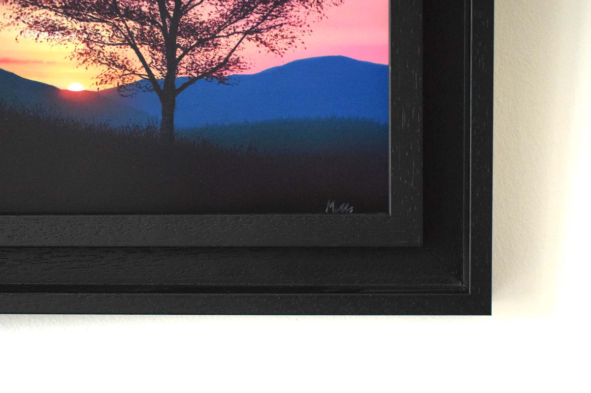 Violet Birch Sunset (Original Painting)