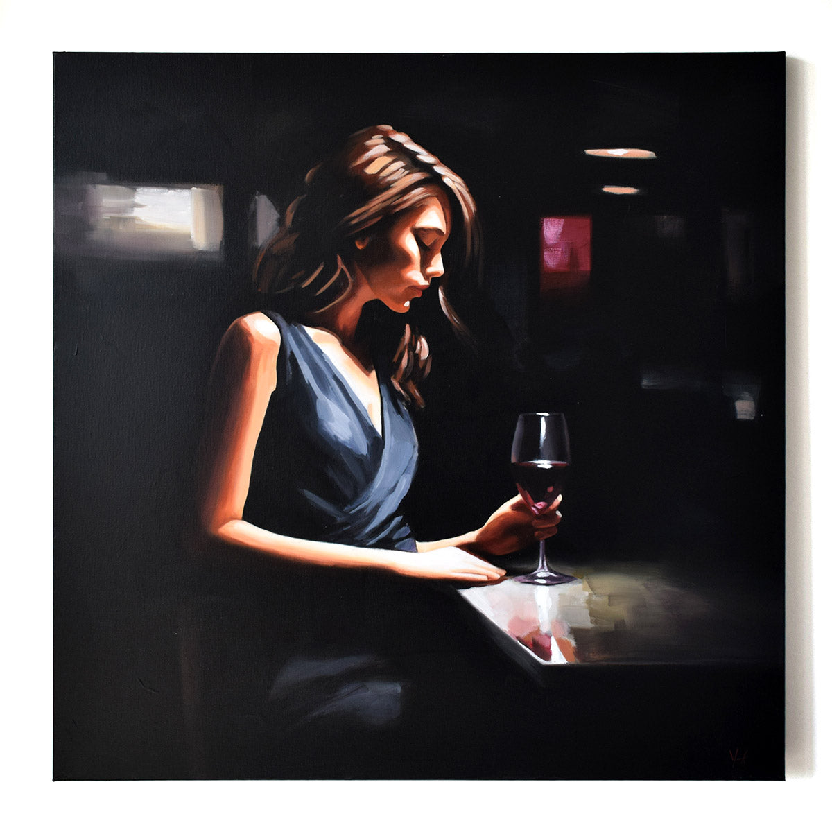 A Glass of Red (Original Painting)