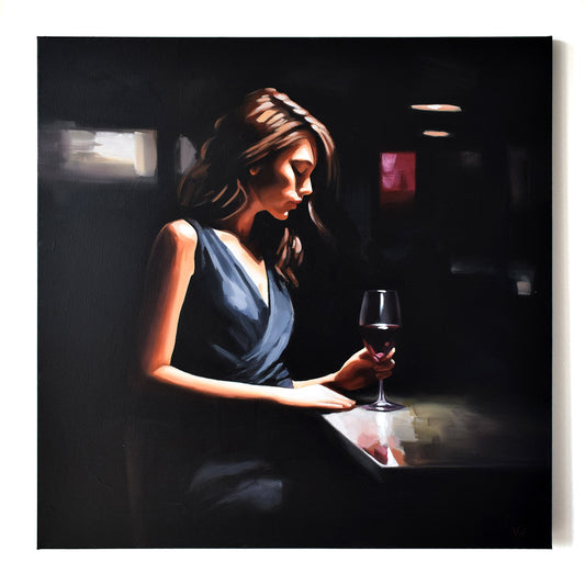 A Glass of Red (Original Painting)