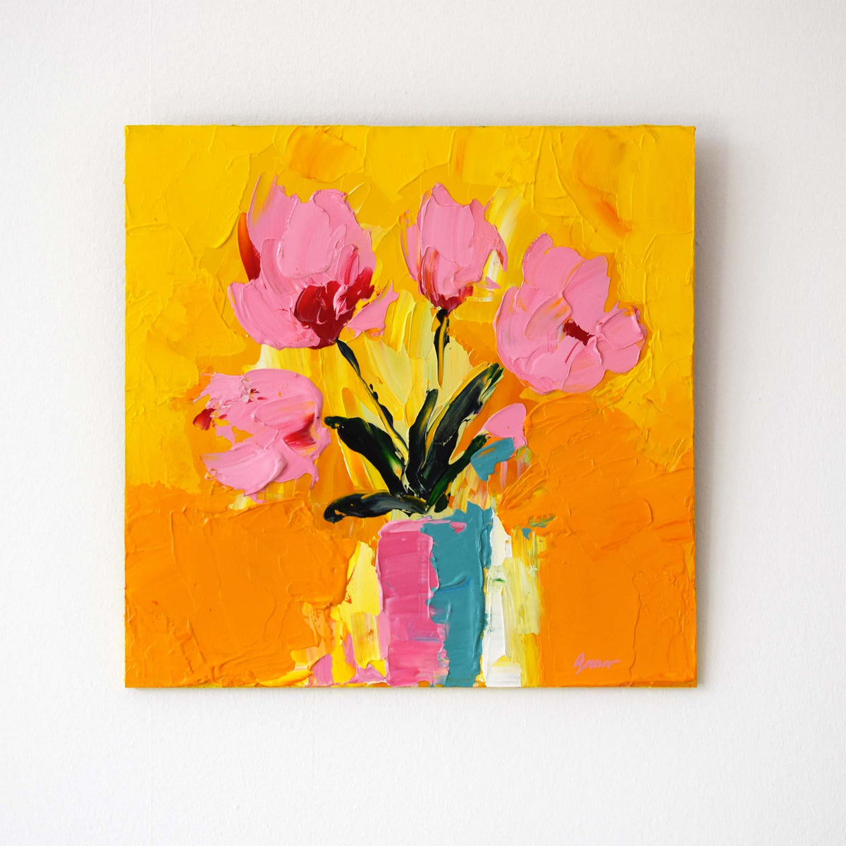 Sunlit Peonies (Original Painting)