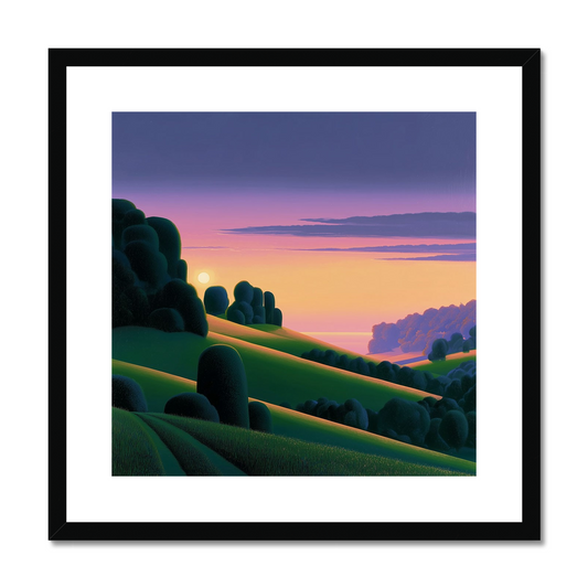 Sunset Over the Downs